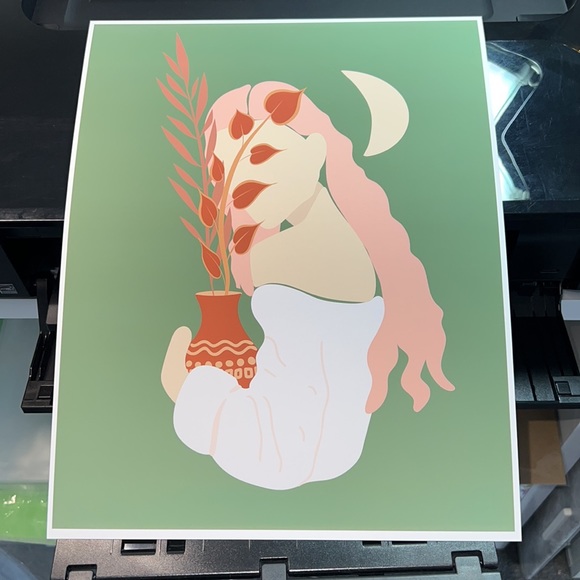 Wall Art Boho Woman Print Poster Illustration Unframed - Picture 12 of 17